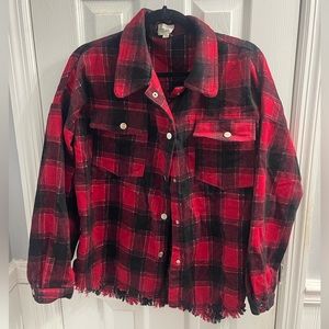 Red and Black Women Flannel